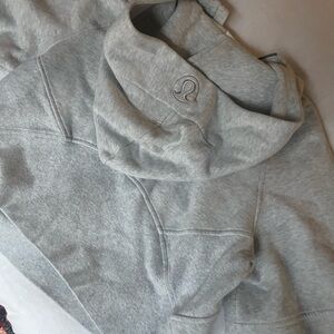 Lululemon Scuba Oversized Half-Zip Hoodie - Heathered Core Ultra Light Grey XS/S